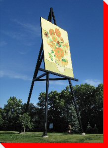 World's Largest Painting on an Easel - Altona, Manitoba