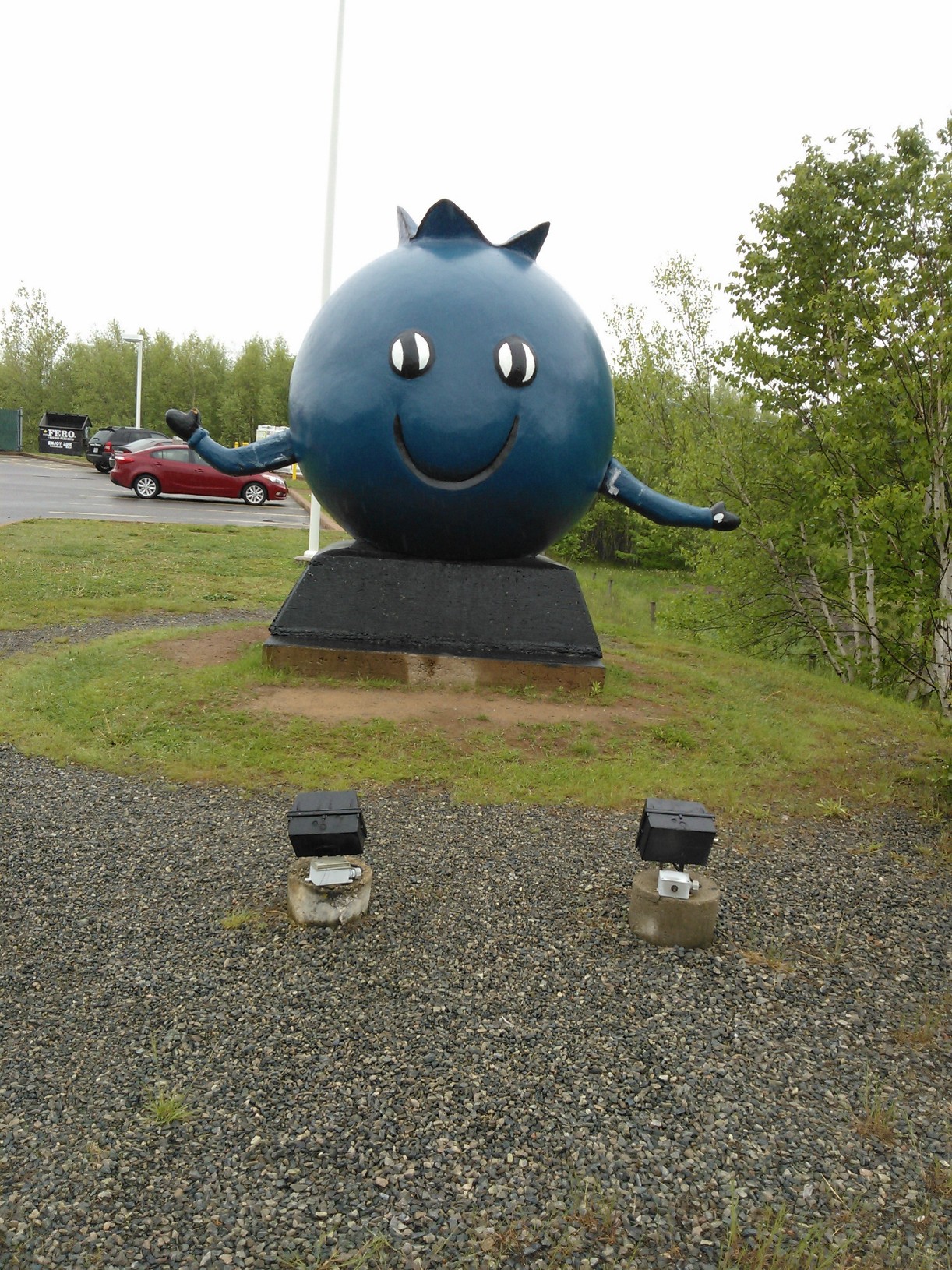 World's Largest Blueberry - Oxford, Nova Scotia