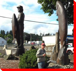 Fisherman and Fish - Campbell River, British Columbia