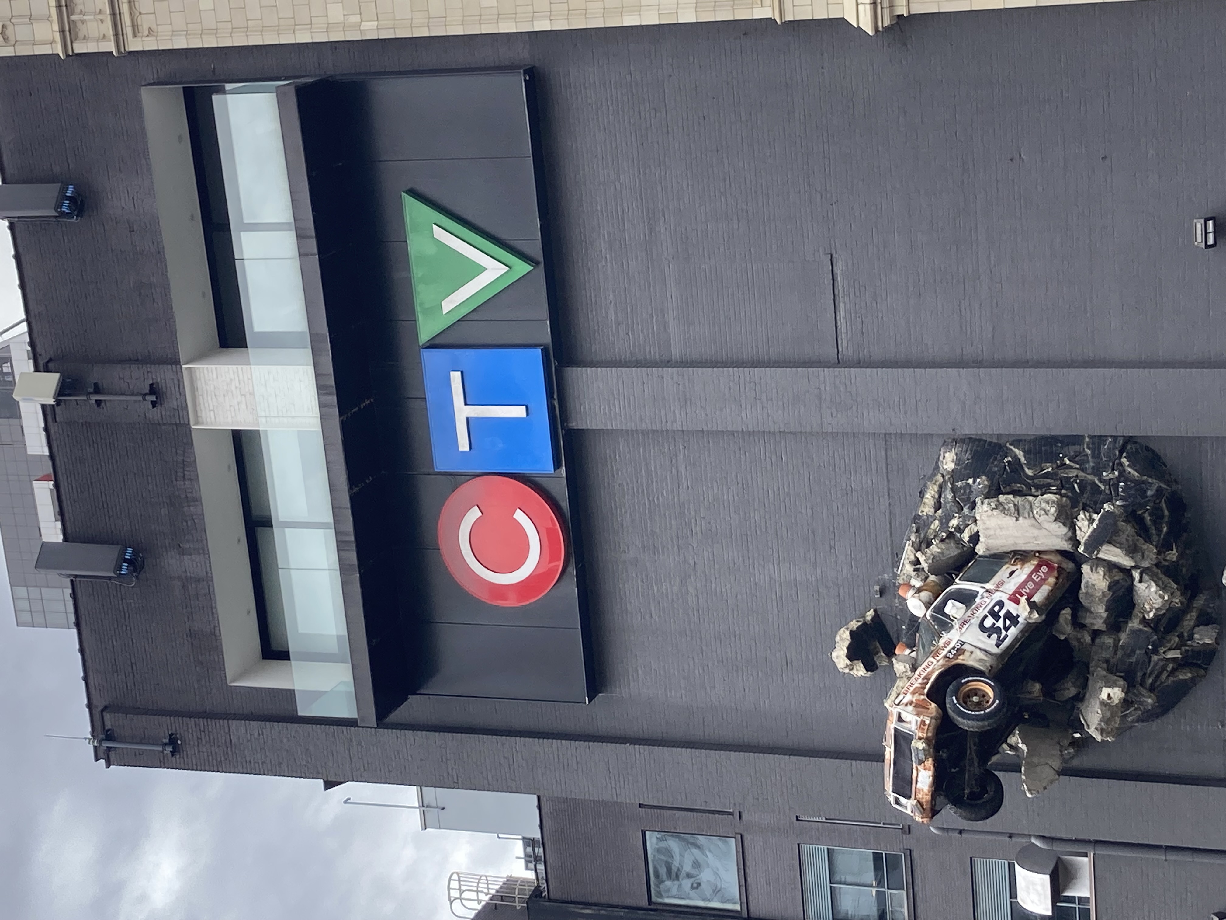 Car out of Wall - Toronto, Ontario