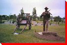Metis Fiddler and Oxcart - Davidson, Saskatchewan