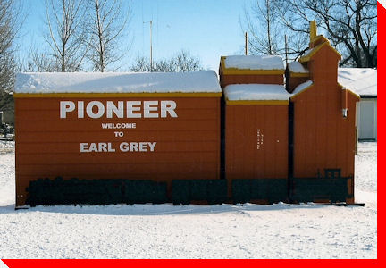Miniture Pioneer Grain Elevators - Earl Grey, Saskatchewan
