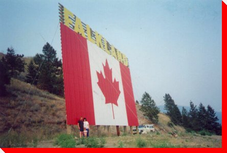 Canadian Flag - Falkland, British Columbia