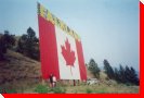 Canadian Flag - Falkland, British Columbia