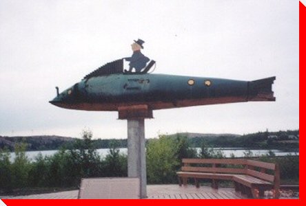 Flinty Rides a Submarine - Flin Flon, Manitoba