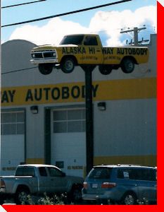 Alaskan Highway Truck in the Sky - Fort St. John, British Columbia