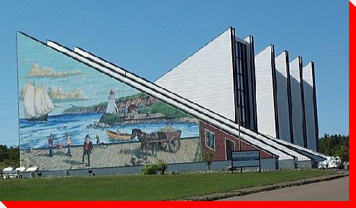 Southern Newfoundland Seaman's Museum Mural (Largest Mural in Atlantic Canada) - Grand Bank, Newfoundland
