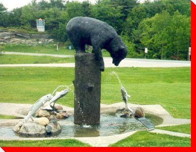Bear and Fish Fountain - Gravenhurst, Ontario