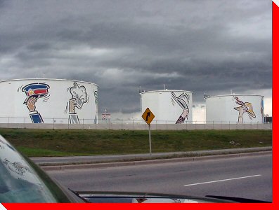 Hats on Oil Tanks - Calgary, Alberta