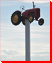 Tractor on a Pole - Irricana, Alberta