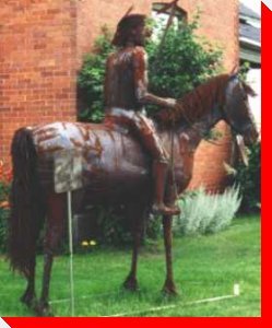 Native on Horse - Massey, Ontario
