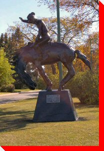 Bucking Horse and Rider - Meadow Lake, Saskatchewan