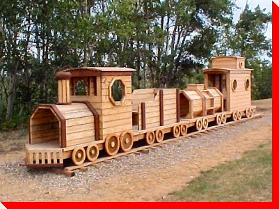 Wooden Train - Nardam, Alberta