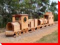 Wooden Train - Nardam, Alberta