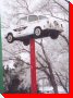 Vintage Car on a Pole - Osler, Saskatchewan