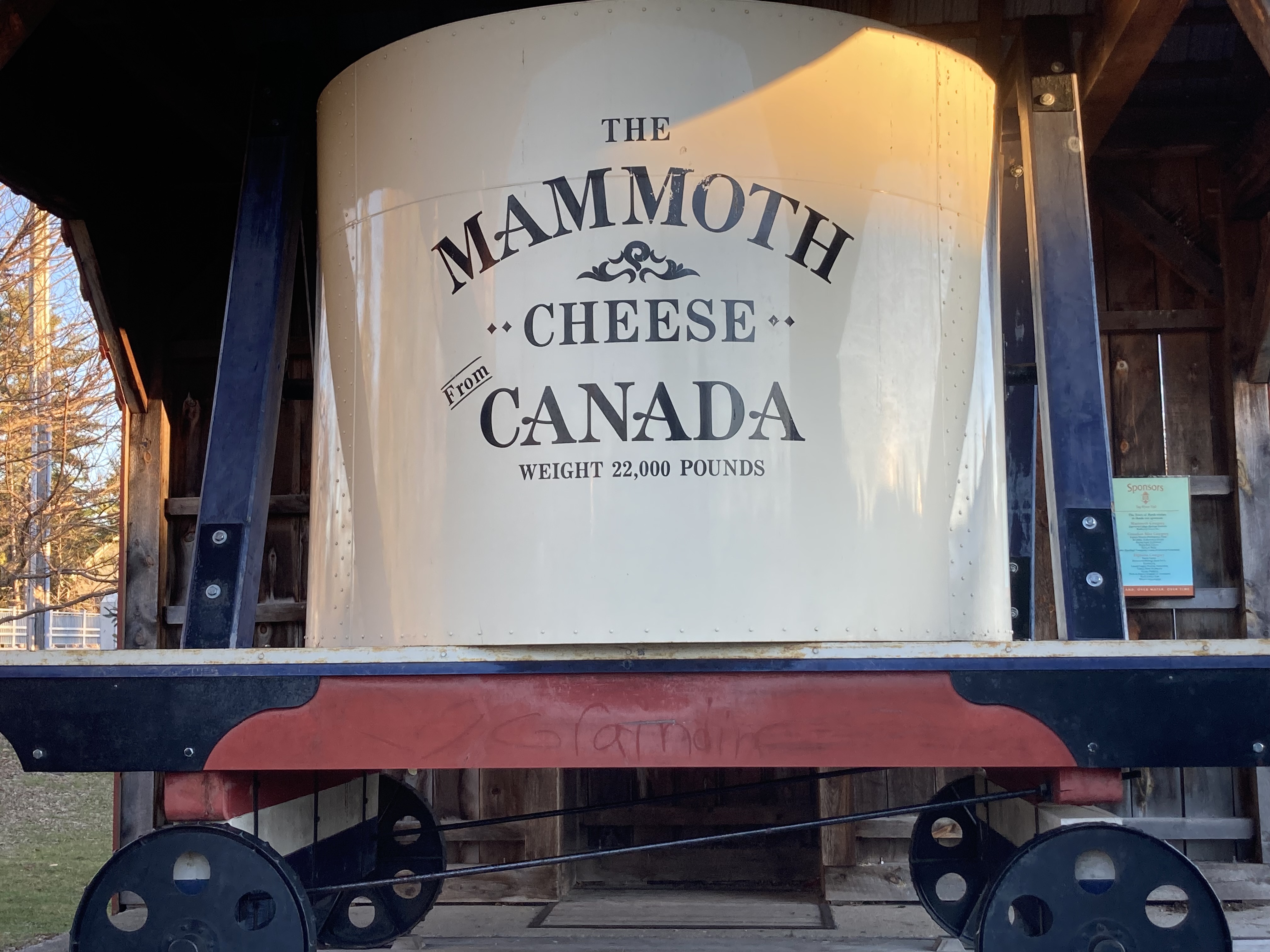 Mammoth Cheese (2) - Perth, Ontario