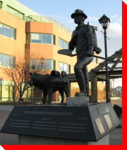 Prospector and Dog - Whitehorse, Yukon