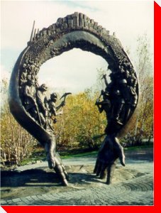 Mining Heritage Sculpture - Sudbury, Ontario