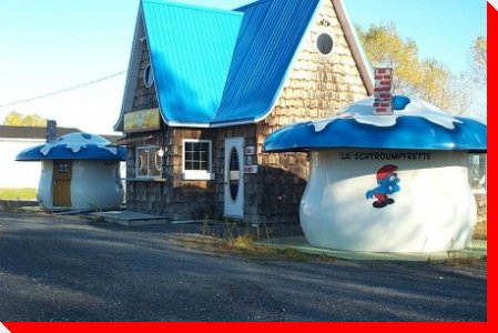 Smurf Huts - Beaupre, Quebec