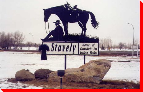 Cowboy and Horse - Stavely, Alberta