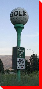 Golf Ball and Tee - Peachland, British Columbia