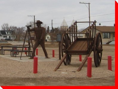 Surveyor and Cart - Chamberlain, Saskatchewan
