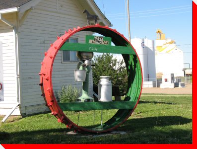 Tractor Wheel - Gull Lake, Saskatchewan