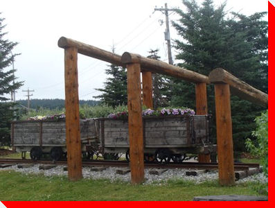 Antique Underground Coal Train - Canmore, Alberta