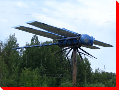 World's Largest Dragonfly - Wabamun, Alberta
