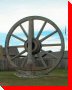 World's Largest Wagon Wheel and Pick - Fort Assiniboine, Alberta