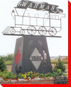 Train Sign - Warman, Saskatchewan
