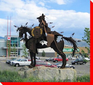 Westbank First Nation Man and Horse - West Kelowna, British Columbia