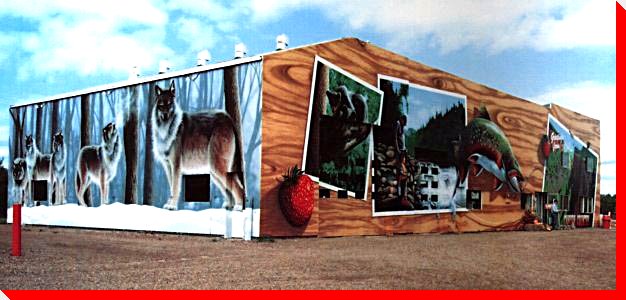 Wildlife Mural (Canada's Largest) - Dorion, Ontario