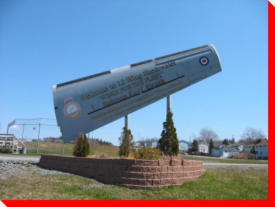 Airplane Wing Sign - Shearwater, Nova Scotia